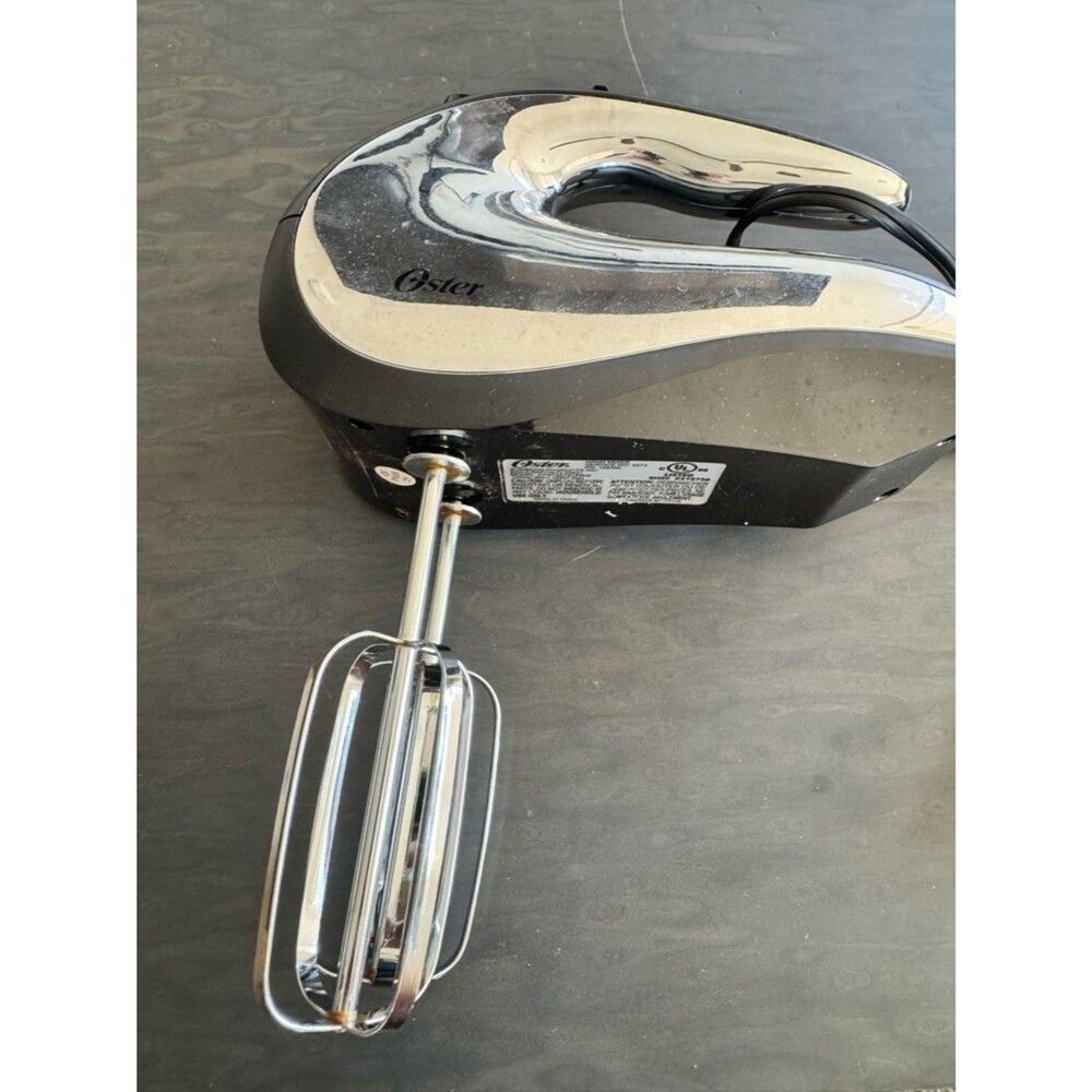 Oster Silver and Black Hand Mixer with Stainless Bowl - Picture 3 of 5